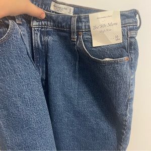 Abercrombie 80s mom high rise